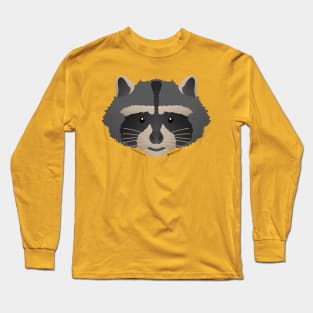 Baby Raccoon Face Long Sleeve T-Shirt